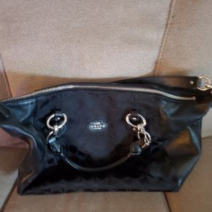 Used like New Black Coach Bag